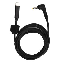 Câble convertisseur CC PD à charge rapide USB-C vers DC4.0x1.7mm, rallonge d'alimentation, solution de secours pour appareils compatibles avec les