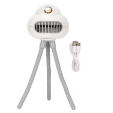 Bladeless Fan for Baby, Quiet Operation Portable Rechargeable Fan with Flexible Tripod, Safety Design Mini Fan for Stroller, Car Seat, Crib, Bike and
