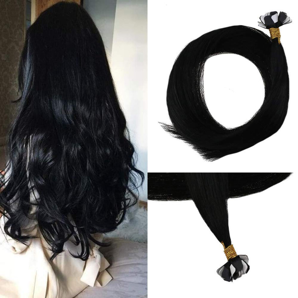 Unisex Black Jet Tape In Remy Human Hair Extensions 22 Inch Brazilian Seamless Natural Blend 20G