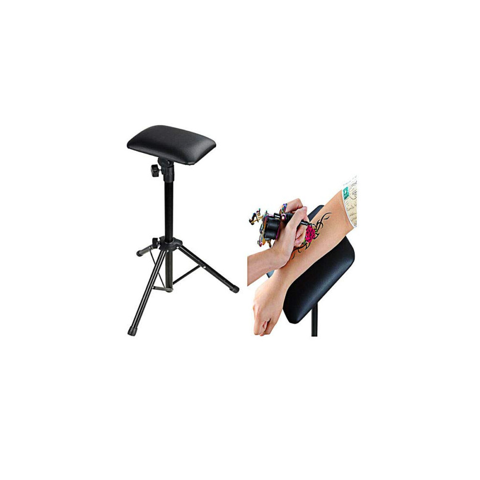 Tattoo Arm Rest Adjustable Height Foldable Tripod Stand with Ergonomic Tilt for Studio Use