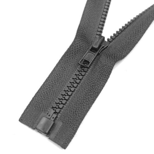Zipper 75cm Split - Black - DIY Black