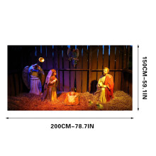 Autocolant luminos nou, minunat autocolant de Crăciun, mediu, decorațiuni interioare