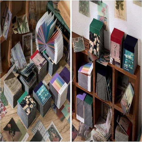 Αυτοκόλλητα λευκώματος από χαρτί αισθητικής 366Sheets για κολάζ χαρτιού 1