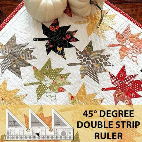 Righello a doppia striscia a 45 gradi, righelli creativi per quilting e cucito. 1