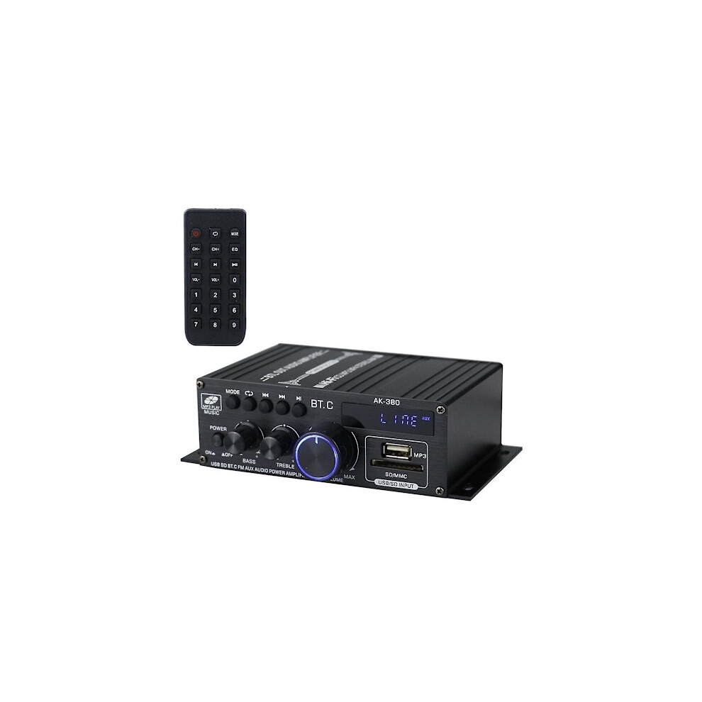 Ak380 800W 12V Amplifier Bluetooth Stereo Home Car Bass Audio Amp Music Player Car Speaker Class D Fm Usb/Sd 9773935555204