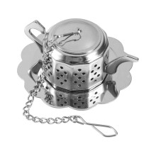 Infuseur à thé, passoire à thé en acier inoxydable pour feuilles de thé en vrac, filtre à thé en forme de théière pour infusion de thé en