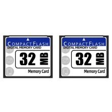 2 x 32 MB flashminnekort for kamera, reklamemaskin, industrielt datakort