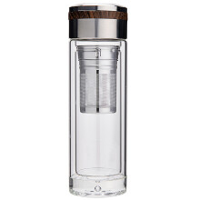 Promotions ! Tasse à thé Nomeni pour bureau, double paroi, verre, 360 ml, 1 tasse en liquidation