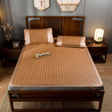 YMARPT Zomerslaapmat, Opvouwbare Rattan Zomerslaapmat, Koelmat voor een koeler bed in huis, school of slaapzaal. (1,8 x 2 m) voor thuisgebruik.