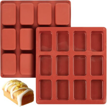 Mini silicone bread molds - (2-pack)