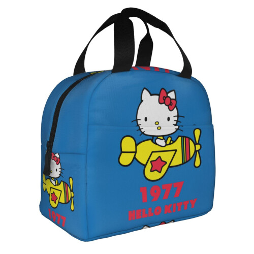 Γυναικεία τσάντα φαγητού Hello Kitty με φερμουάρ, αδιάβροχη και επαναχρησιμοποιήσιμη, 1