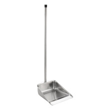 Pelle à poussière verticale, support de cuisine long et robuste, en acier inoxydable.