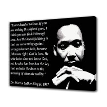 Affiche sur toile avec citations de Martin Luther King Jr., décoration de chambre, paysage sportif, décoration de bureau, cadeau, style encadré,