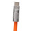 Καλώδιο γρήγορης φόρτισης USB C, 66W, πορτοκαλί 3,3ft, υγρή σιλικόνη, παχύρρευστο 2