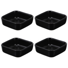 Ceramiczne talerze do sosów, mini talerze, miski boczne, serwowanie dipów, kreatywne naczynia do maczania, czarna taca obiadowa