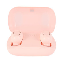 Willstar Bluetooth 5.0 Headset TWS Trådlösa Hörlurar Stereohörlurar med Laddningsbox - Rosa