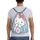 Τσάντα Hello Kitty Classic με κορδόνι, πτυσσόμενη, αθλητική, γυμναστικής, τσάντα με 2
