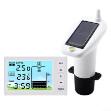 Water Tank Level Gauge with Solar Transmitter, Indoor Display, Temperature Monitor, Alarm