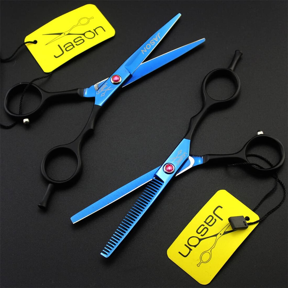 Professional Hair Cutting Scissors Set with Thinning Shears, Sharp Blades for Salon and Home Use