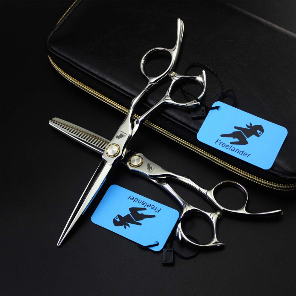 Professional Hairdressing Scissors Set 6.0 Inch Barber Shears for Precise Cutting & Thinning