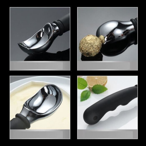 IJsschep - Antislip - Zinklegering - Zwart - 18,5 cm - Multifunctioneel 2