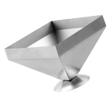 Stainless Steel Meat Mold Pyramid Shape Nonstick Food Form for Creative Cooking and Easy Demolding