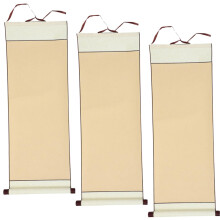 Chinese Calligraphy Xuan Paper Scrolls Set of 3 for Brush Painting, Watercolor Art and Home Decoration