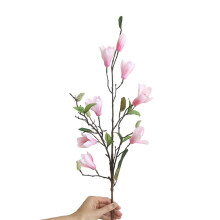 XIUH Künstliche Heimdekoration, künstliche Kunstblumen, Magnolienblatt, Blumenstrauß, Hochzeitsstrauß, Partydekoration, PK (Pink)