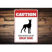 Warnschild für Deutsche Dogge, Warnschild für Deutsche Dogge, Schild für Liebhaber der Deutschen Dogge, Geschenk für Deutsche Dogge, Torschild