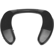 Bluetooth neck speaker, 5.0 portable wireless speaker with noise-canceling microphone, 3D stereo neck speaker, ergonomic design, suitable for family