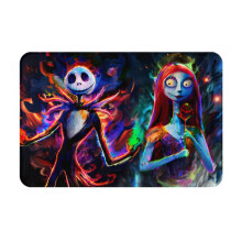 Tapis de sol L'Étrange Noël de Monsieur Jack, décorations d'Halloween Jack Sally, tapis de sol intérieur L'Étrange Noël de Monsieur Jack, tapis