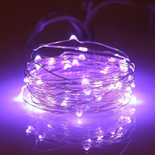 Soilse Teaghrán Sí Sreang Copair 9.8ft30LED le Ceallraí á nOibriú le haghaidh Maisiúcháin Seomra Leapa Baile Laistigh, Bainis, Cóisir DIY,