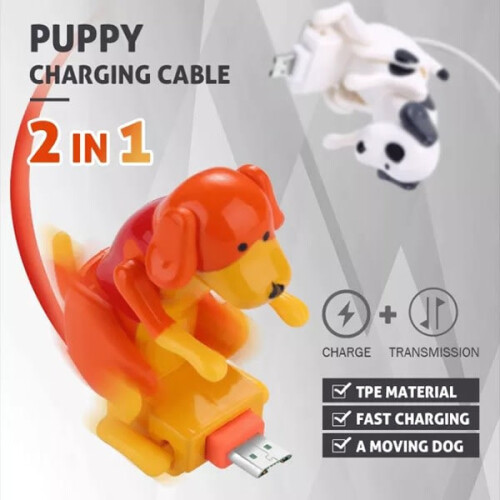 Καλώδιο φόρτισης Funny Dogs συμβατό με Apple, iPhone, Samsung - Καλώδιο USB C Type-C (Λευκό) 1