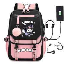 Mochila Kuromi Infantil - Mochilas - Mochila (1 unidade) rosa3