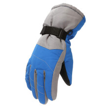 Kids Waterproof Ski Gloves with Thermal Insulation and Ergonomic Grip, Windproof Blue One Size