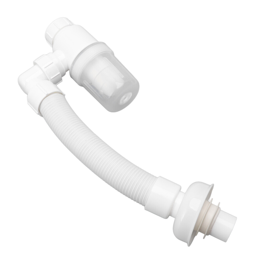 Basin Drain Pipe 90 White Abs Flexible Sink Drain Hose For Kitchen & Bathroom 8401381767322
