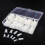 500pcs White Half Cover False Nail Tips 10 Sizes Smooth Surface Easy Trim with Storage Box 1