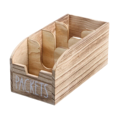 Coffee Station Organizer with Storage Compartments for Kitchen Office Cafe Countertop