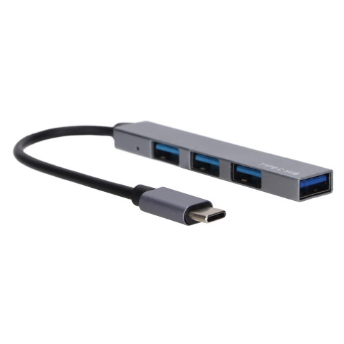 Συμπαγής διανομέας USB C με θύρες USB, θύρα φόρτισης PD, παγκόσμιος προσαρμογέας τύπου 1
