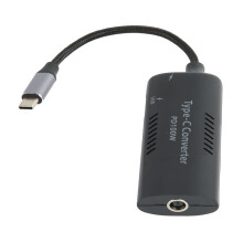 Cablu de încărcare multiport cu ieșire de tip A și porturi duale de tip C, convertor de alimentare pentru laptop cu protecție împotriva