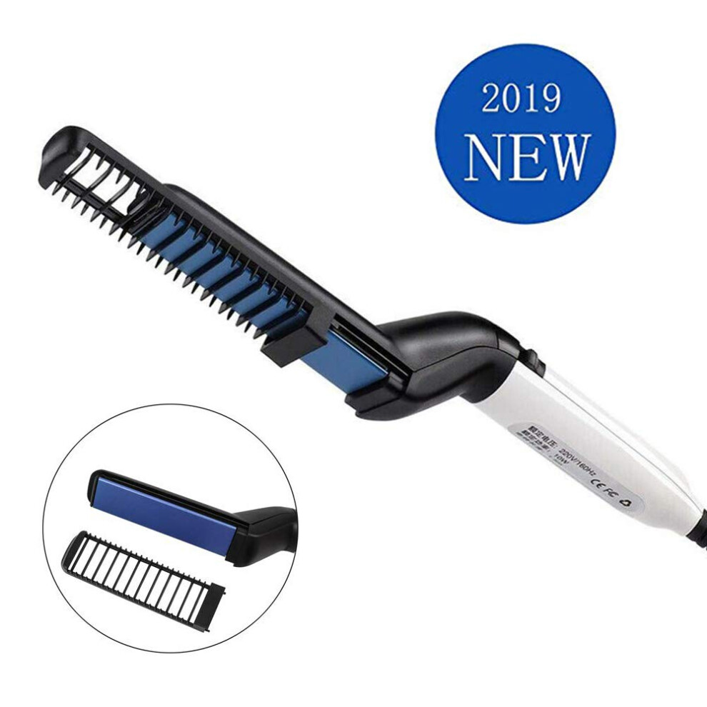 Heated Beard Straightener Comb for Men with Fast Heat Up and MultiFunction Styling