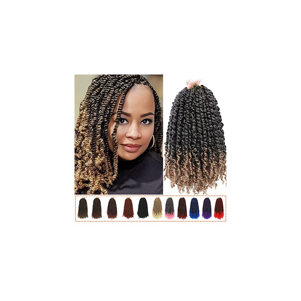Unisex 20 Inch Ocean Wave Crochet Hair Extensions T27 Color Wavy Crochet Braids Readytowear Curls