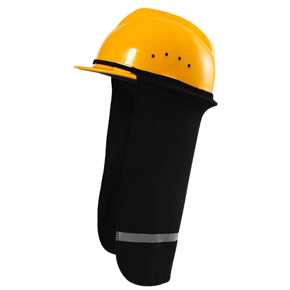 Hardhat Neck Shade Uv Protection Breathable Sun Visor For Safety Helmets Summer Heat Prevention Black 9044945085020