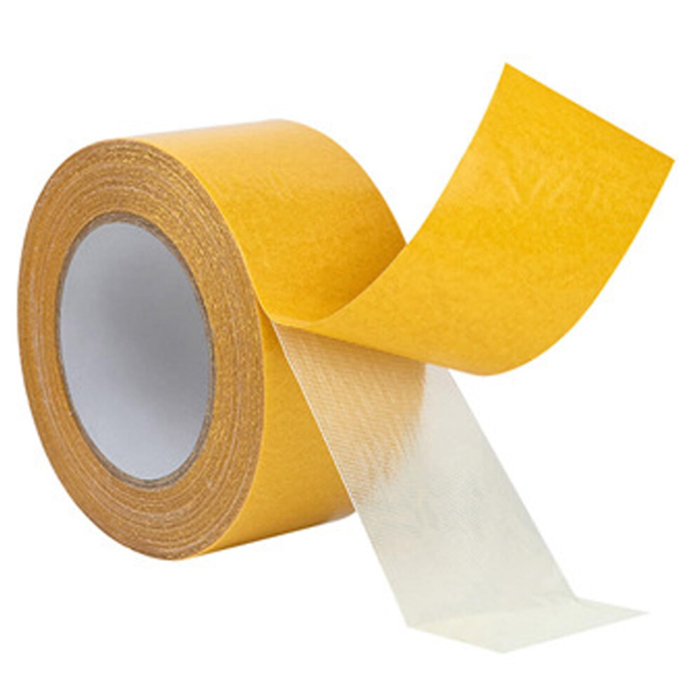 Double Sided Carpet Tape Heavy Duty Adhesive Rug Grip For Carpets, Rugs, Art Crafts, 1Cm X 10M Yellow 9164114788887