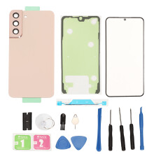 Înlocuire: Piese de lentilă și bandă adezivă pentru Samsung Galaxy S22 - Kit DIY profesional cu carcasă impermeabilă și capac spate din