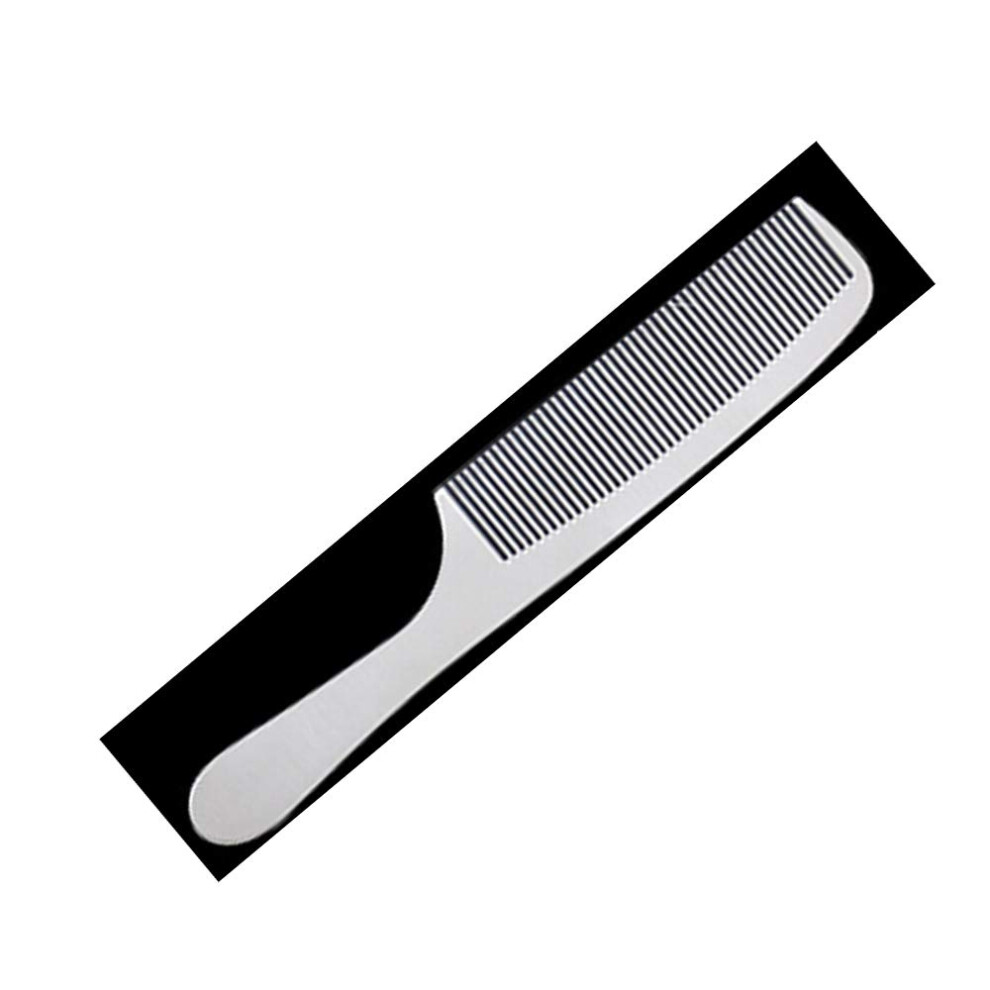 Unisex Metal Hair Comb Titanium Steel Antistatic Salon Styling Comb With Smooth Detangling Teeth #5