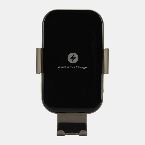 Carregador veicular sem fio com sensor automático inteligente, suporte para celular com fixação automática, ajuste de ângulo flexível e 1
