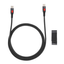 USB C-laddningskabel PD-snabbladdning MFi-certifierad datasynkronisering Batteriskydd Robust design Kardborreband Universell kompatibilitet med