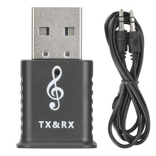 Bt5.0USB-sovitin, parempi musiikinlaatu Apt-x-koodekin ansiosta, ei vaadi asennusta välittömään asennukseen, tukee virranhallintaa, Plug and Play