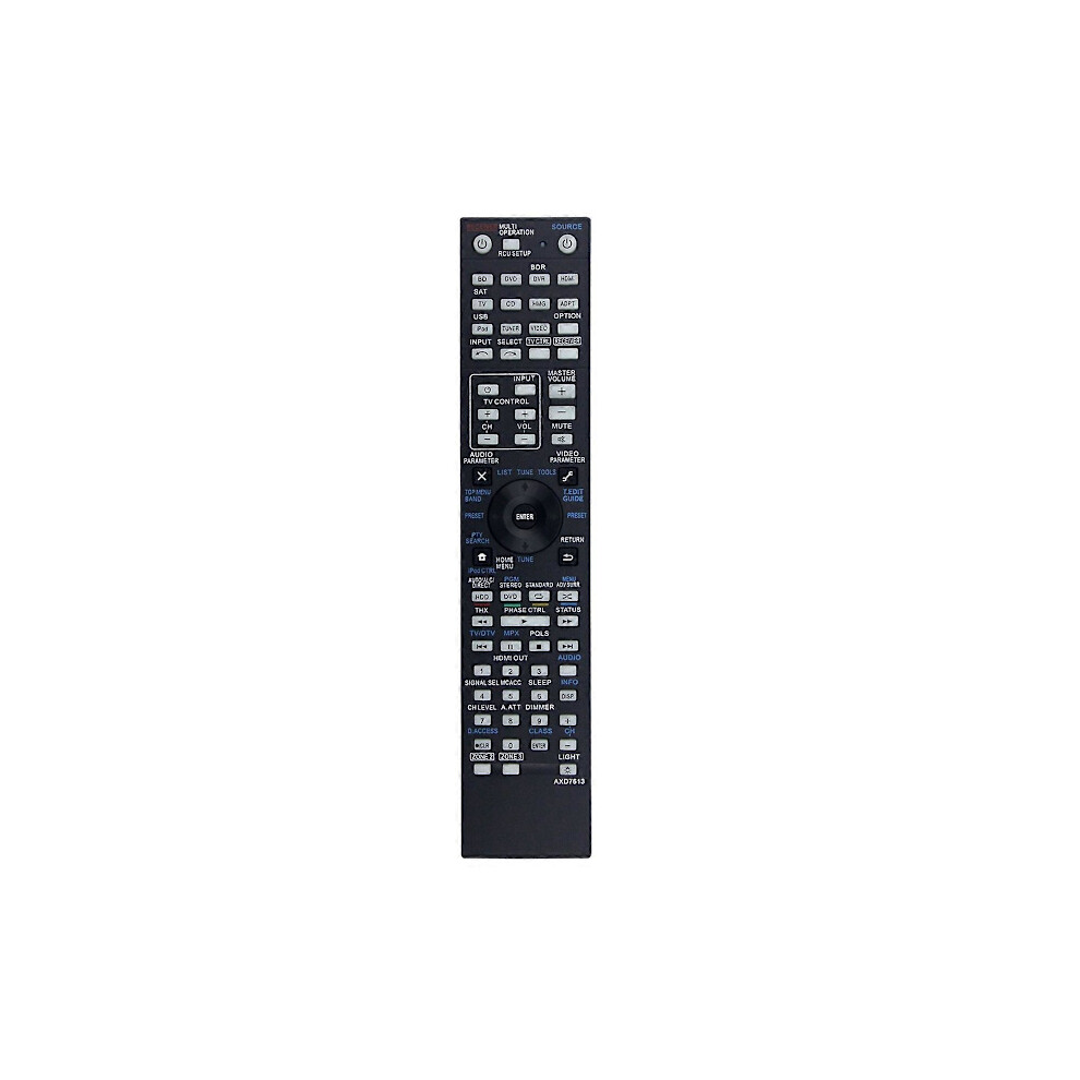 Replacement Remote Control Axd7613 For Pioneer Sc-Lx75 Vsx-Lx55 Sc-09Tx Axd7612 Axd7616 Av Receiver 9773935570924